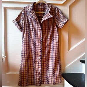 Vintage House Dress - size medium ?